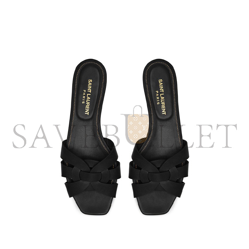 YSL TRIBUTE SANDALS IN SMOOTH LEATHER 571952BDA001000 YSL TRIBUTE SANDALS IN SMOOTH LEATHER 571952BDA001000